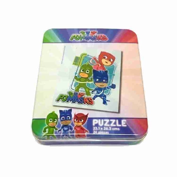 Pj Mask Puzzle 24 Pzas Mini Caja Metal - Pj Masks