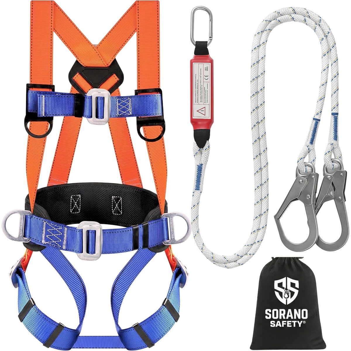 Arnés Sorano Seguridad Kit Completo Ansi Z359.11 Osha 1926