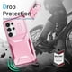 thumbnail image 5 of Funda Resistente para Samsung Galaxy S25 Ultra con Tapa Deslizante y Protección Militar Rosa, 5 of 6