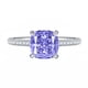 thumbnail image 1 of Anillo de Compromiso de 2.5 Quilates Corte Cojín para Mujer Anillo de Boda de Plata Esterlina de 4 Puntas CZ Diamante Simulado Amarillo/morado/rosa Anillo de Promesa Nupcial, 1 of 5