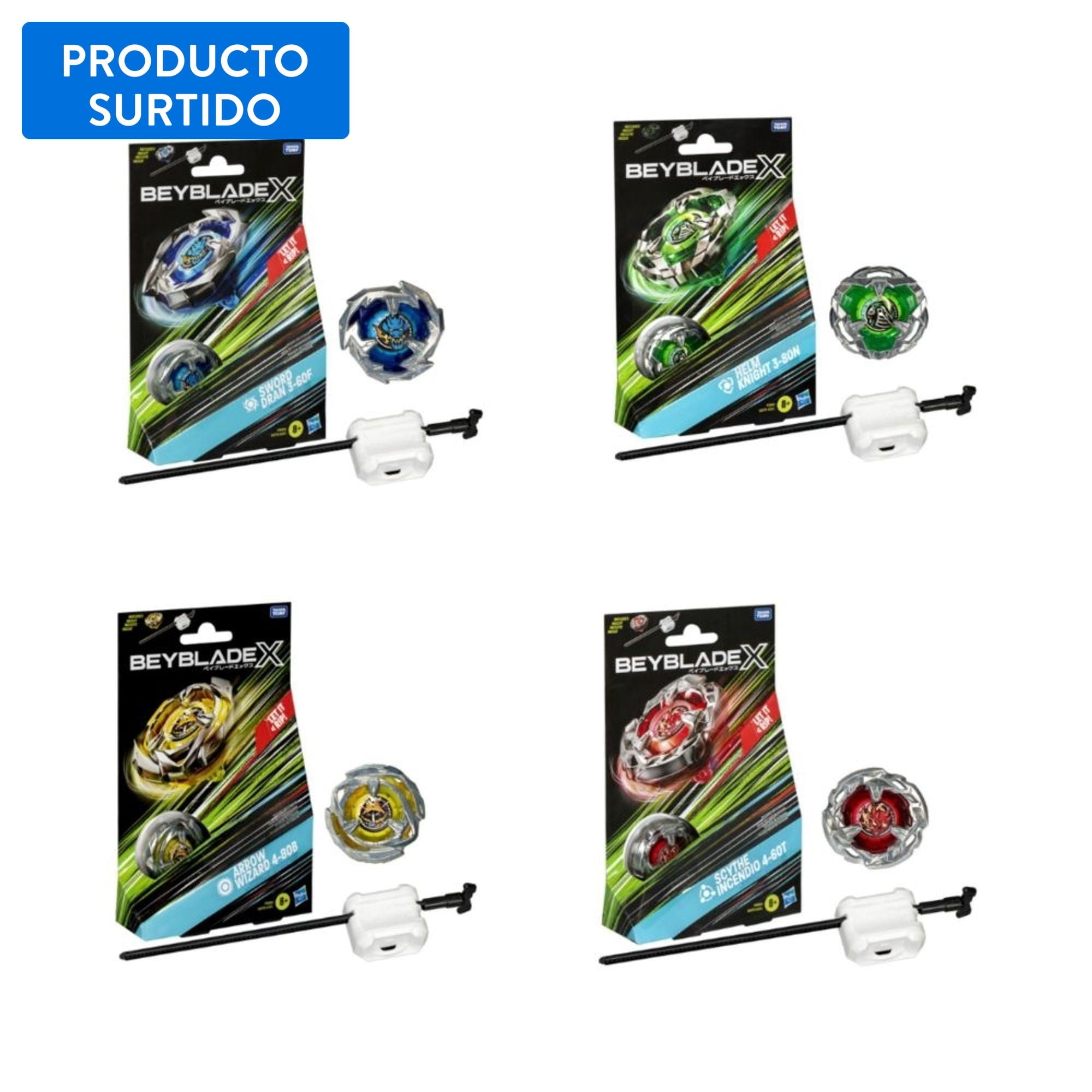 Trompo Beyblade X Quadstrike Kit Inicial Claw Leon 5-60P