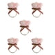 thumbnail image 3 of 5 Uds. Hebillas Para Servilletas, Festivales, Cenas, Café De Acción De Gracias, Servilleteros De Flores, Rosa, 3 of 5
