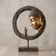 thumbnail image 3 of Estatua Buda Decorativa Con Monje Círculo Zen Dorado 35 cm alto x 29 cm Diámetro, 3 of 9
