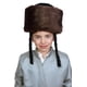 thumbnail image 3 of Gorro de piel Dress Up America High Shtreimel para adulto (marrón), 3 of 3