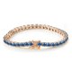 thumbnail image 3 of Pulseras de Tenis de Moissanita Azul Real de 3 Mm Corte Redondo Color D Claridad VVS1 Diamante Pulseras de Tenis Pulseras de Plata Esterlina S925 para Mujer (6-9 Pulgadas), 3 of 6