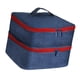 thumbnail image 2 of Bolsa De Transporte, Bolígrafos Con Puntos, Capacidad Para 30 Botellas, Estuche Organizador De Esmalte De Uñas De Viaje, Rojo Y Azul, 2 of 3