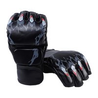 Ioensy - Guantes De Boxeo Equipo De Protección Transpirable Para Hombres Mujeres Saco De Boxeo Sparring Garra De Tigre Y Negro