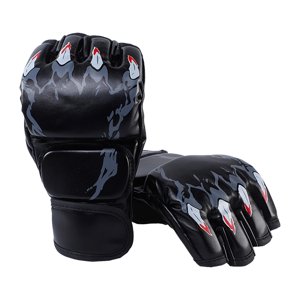 Ioensy - Guantes De Boxeo Equipo De Protección Transpirable Para Hombres Mujeres Saco De Boxeo Sparring Garra De Tigre Y Negro