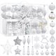 thumbnail image 1 of Set de decoración para árbol de Navidad ShareConn, 100 unidades, blanco, 1 of 6