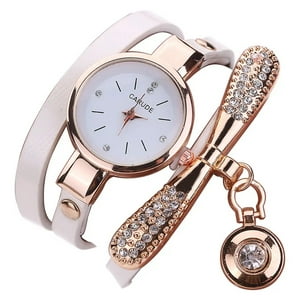 Genérico - Reloj De Lujo Personalizado Para Mujeres Con Incrustaciones Y Pulsera