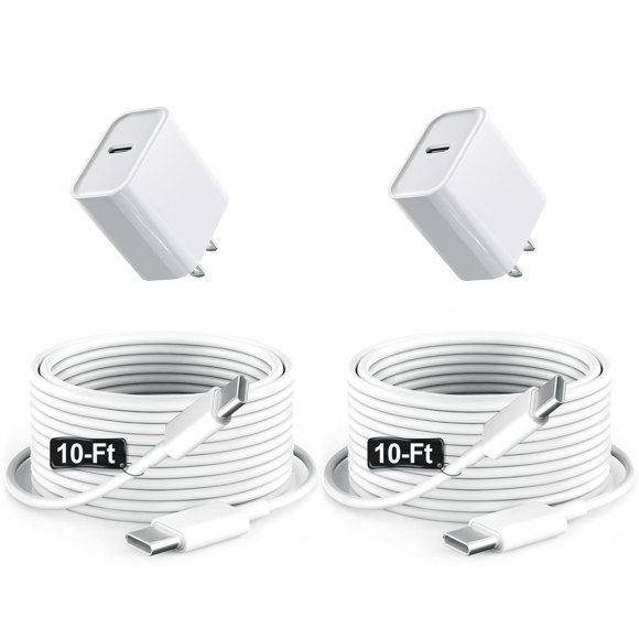 Cargador GKW de carga rápida de 20 W para iPad con puerto USB-C, paquete de 2