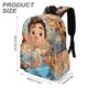 thumbnail image 3 of Luca-theme Backpack, Campus style schoolbag Bookbag with Adjustable Shoulder Straps And Large Zip Compartment, Unisex Travel Bags.42x30x15cm, 3 of 6
