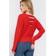 thumbnail image 4 of Dolman Slv Suéter con Espalda Abierta y Tiras, 4 of 5