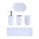 thumbnail image 3 of Juego de Accesorios de Baño de Plástico Necesidades de Apartamento Decoración Moderna Blanca (Accesorios de Baño), 3 of 3