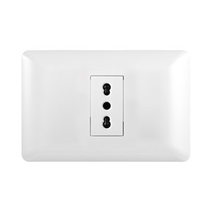 Genérico - Tomacorriente Simple 10/16A 250V Blanco