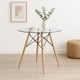 thumbnail image 3 of Comedor Mesa Eames Vidrio 80 cm + 4 Sillas Eames Negras, 3 of 3