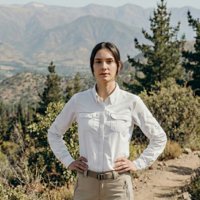 T-World - Blusa Mujer Outdoor Jubae Ripstop Uv Upf+50 Transpirable Blanco