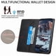 thumbnail image 3 of Funda tipo cartera con bloqueo RFID para Samsung Galaxy A17 Con tapa abatible, portatarjetas, cierre magnético, TPU y soporte Negro, 3 of 6