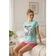thumbnail image 2 of Pijama Mujer Hello Kitty verde M, 2 of 8