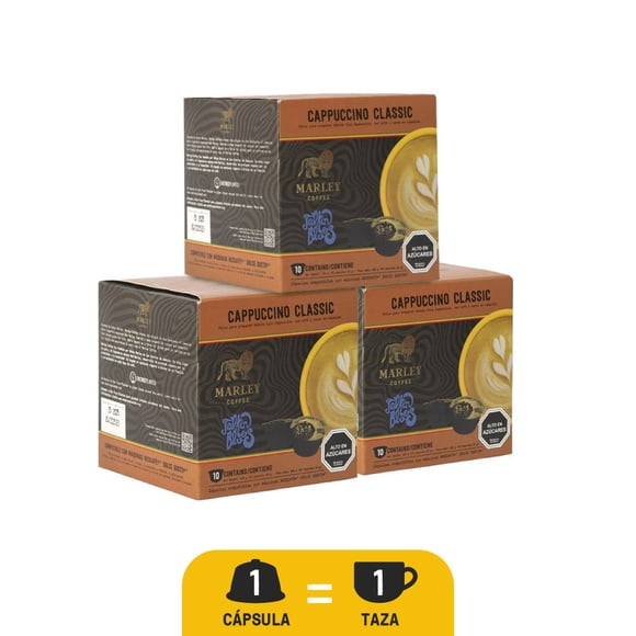 Pack 3x Cajas Café Talkin Blues Cappuccino Classic 10u