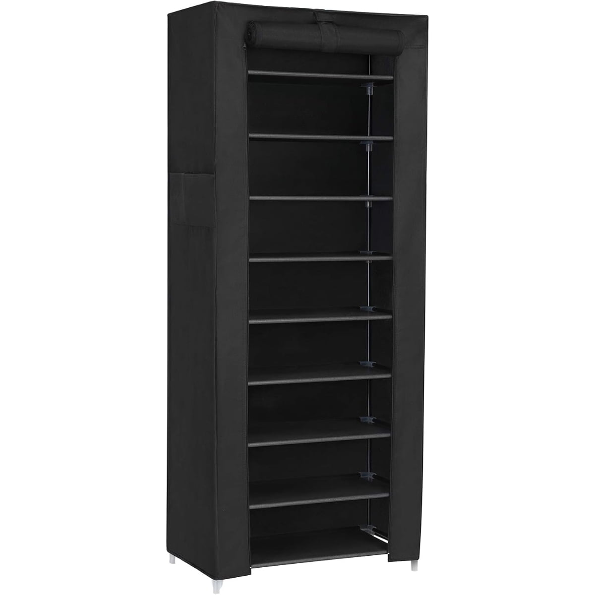 Casa Vinte - Organizador De Zapatos De Tela Negro 10 Niveles Abisko