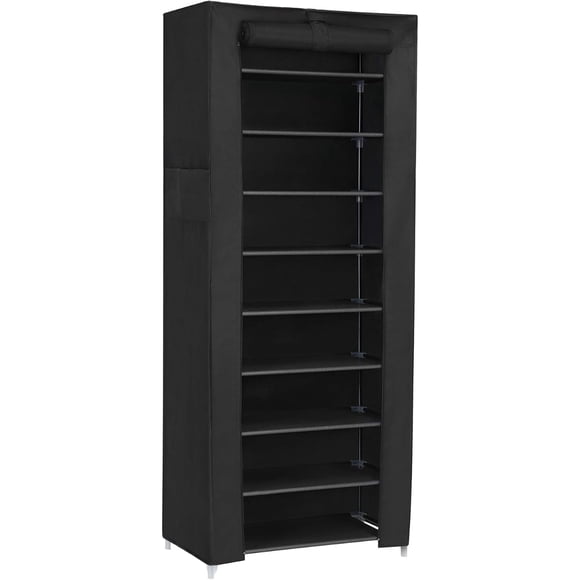 Organizador de Zapatos de Tela Negro 10 Niveles Abisko