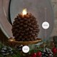 thumbnail image 5 of Vela LED sin llama Luminara Pinecone de 9 x 10 cm, color marrón, 5 of 8