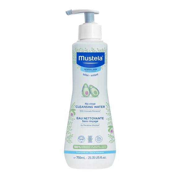 Agua limpiadora Mustela No-Rinse Micellar con aguacate 750 ml