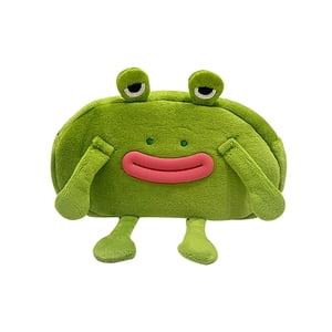 Bothyi - Estuche Para Lápices De Felpa, Bolso De Papelería Con Forma De Rana De Felpa Para Niños Y Niñas