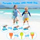 thumbnail image 3 of Kit de construcción de castillos de arena Hugcaty de Beach Toys con bolsa de malla, 9 unidades, 3 of 6
