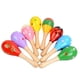 thumbnail image 4 of 6 piezas Maracas sonajeros de madera martillos de arena instrumentos musicales percusión manual hechos de madera lisa para la educación musical tempra, 4 of 5