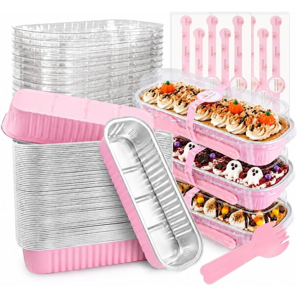 Moldes Mini para Pan NPLUX 6.8 oz (201 ml) con Tapa