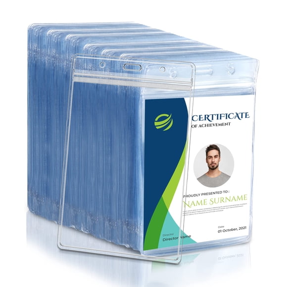 Porta credencial RIDEIWAKE 50 uds 10 × 7,6 cm impermeable