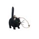 thumbnail image 2 of Mini Colgante De Resina Con Forma De Gato Navidad Para Espejo De Coche Negro, 2 of 5