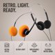 thumbnail image 5 of Auriculares con cable estéreo WLngtv 2 unidades Naranja/Negro, 5 of 9