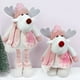 thumbnail image 4 of Muñeco Reno De Navidad Patas Largas Decoración 60 Cm Rosa blanco, 4 of 4
