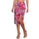 thumbnail image 1 of Faldas Hawaianas para Mujer INSPIRE CHIC 2024 Verano Playa Fruncido Frontal Falda Tropical con Abertura L Rosa Fucsia, 1 of 6