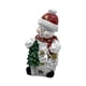 thumbnail image 1 of Figura De Muñeco De Nieve Iluminada De Resina, Decoración De Escritorio Para Estante De Sala De Estar, Estilo Navideño, Color Rojo, 1 of 3