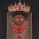 thumbnail image 1 of 3pcs Elegant Crystal Bridal Jewelry Set - Rhinestone Tiara Crown, Necklace, and Earrings - Perfect for Weddings and Special Occasions, 1 of 5