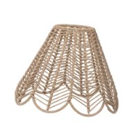 Ioensy - Pantalla De Lámpara De Cuerda De Papel Con Forma De Tambor Retro Para Sala De Estar De Restaurante De Granja