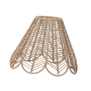 Ioensy - Pantalla De Lámpara De Cuerda De Papel Con Forma De Tambor Retro Para Sala De Estar De Restaurante De Granja