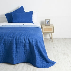 Mashini - Quilt Mf 2 P Azul - Celeste