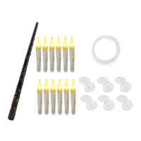 Magideal - Velas Flotantes Para Colgar En La Ventana, Velas Versátiles Con Control Remoto, Luz Parpadeante Cálida Para Regalo De Cumpleaños, Decoración De Fiesta 12 Piezas Blancas