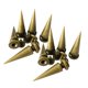 thumbnail image 1 of 10pcs cono de cobre atornillar espárrago artesanal punta de cuero remaches de bronce, 1 of 3