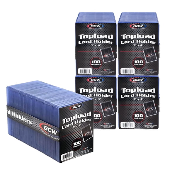 Tarjeteros BCW estándar Topload, paquete de 500 unidades, 3 x 4