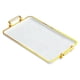 thumbnail image 3 of Bandeja Para Servir Con Asas Bandeja Para Comer Para Encimera Centro De Mesa Rectangular Borde Dorado Blanco, 3 of 3