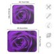 thumbnail image 3 of Alfombrilla de secado Blueangle de microfibra con rosas moradas, 40,6 x 45,7 cm, 3 of 7
