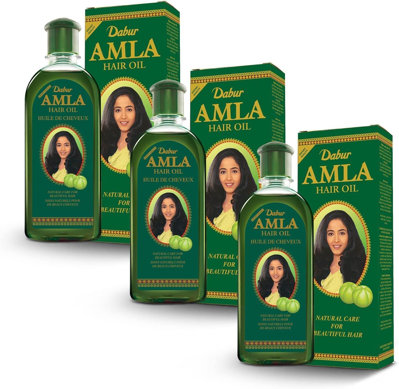 Aceites Para El Tratamiento Capilar Dabur Amla Para Hombres Y Mujeres, 500 Ml X3