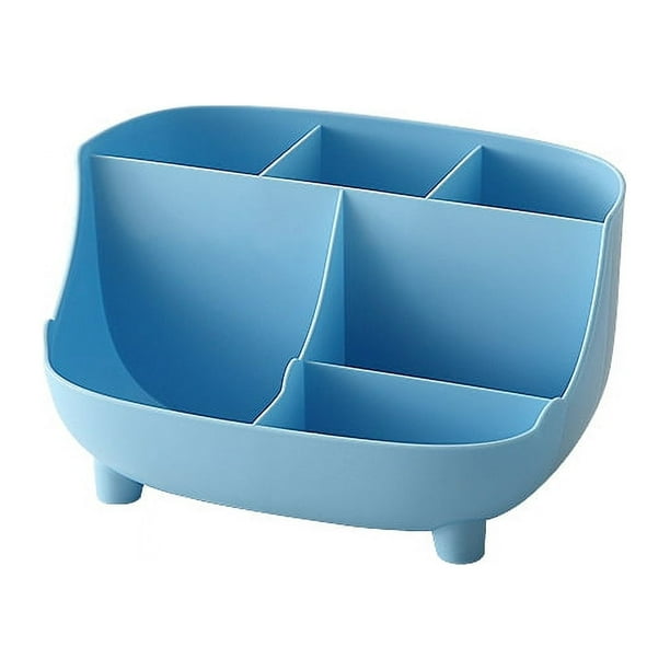 6-Grid Desktop Organizer: The Perfect Desk Storage Solution for School & Office Supplies!