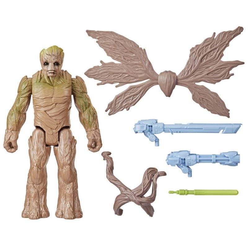 Guardians Of The Galaxy - Figura De Acción Marvel Guardianes De La Galaxia Vol. 3 Blast 'N Battle Groot.